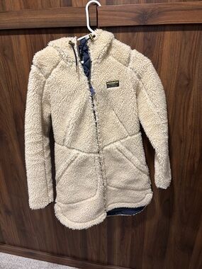 L.L. Bean Cream Sherpa Utility Jacket
